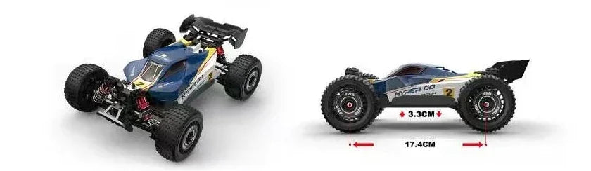 Auto RC MJX Hyper Go 1/16 4WD 16212 16213 16218, Auto da Corsa RC Brushless 60KM/H, Auto Telecomandate 2.4G, Camion Fuoristrada Giocattolo