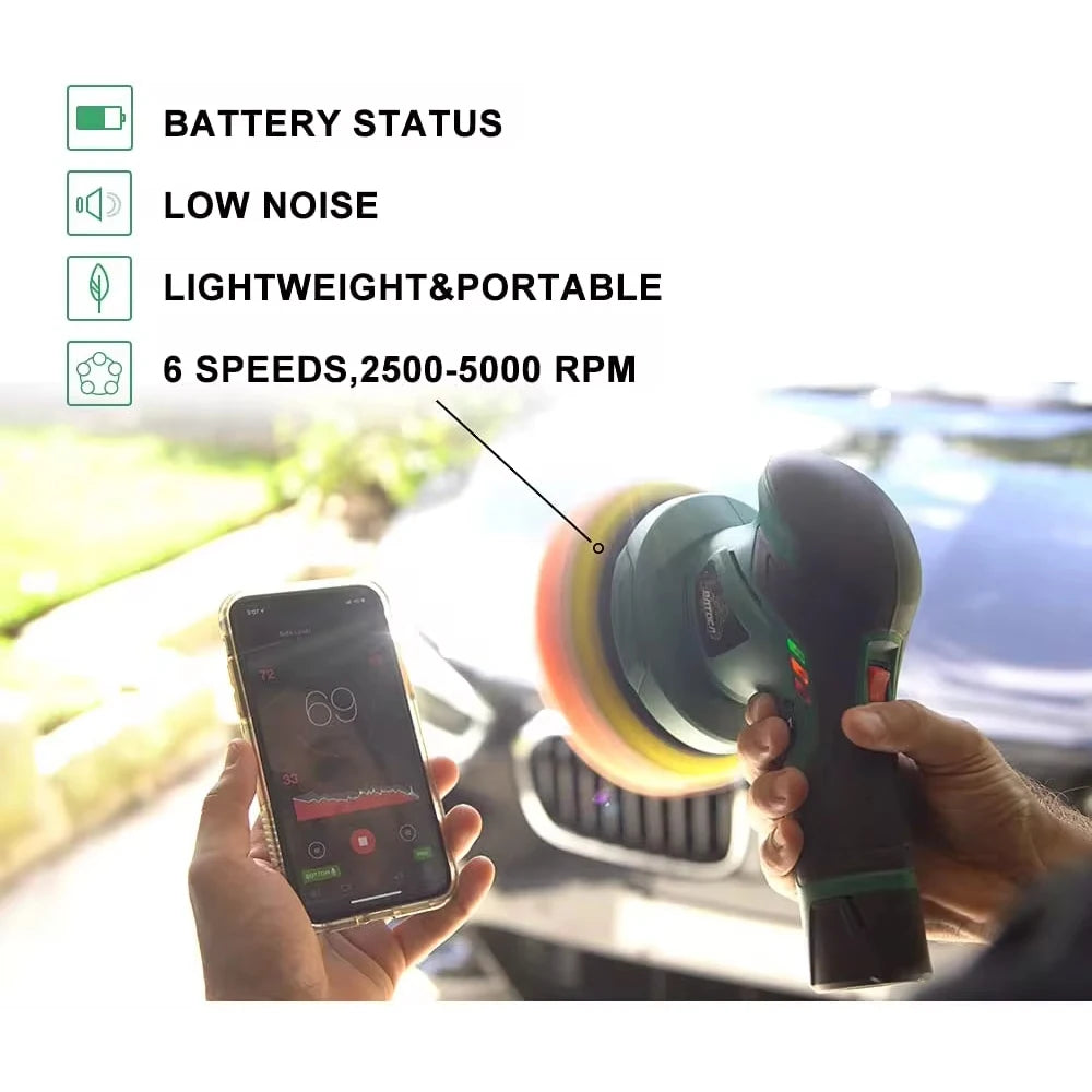BATOCA Cordless 12V lucidatrice per auto a doppia azione lucidatrice per auto senza fili macchine per lucidatura elettrica regolazione utensili elettrici