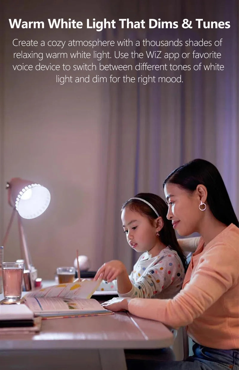 Philips Smart LED 4.9W E14 a lume di candela WiZ Wi-Fi e lampadina Bluetooth 220-240V 16 milioni di lampade dimmerabili satinate a colori CRI90