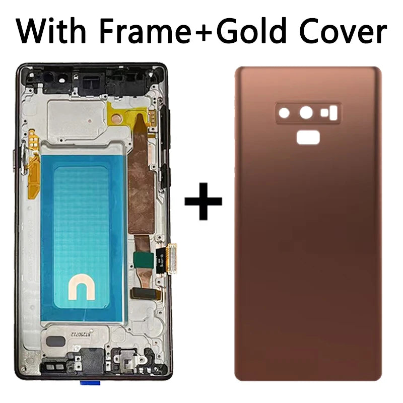 Nuovo LCD per Samsung Note9, Display Touch Screen Digitizer Assembly per Samsung Note 9 N960F N960U N9600 con Cornice LCD