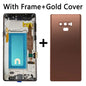 Nuovo LCD per Samsung Note9, Display Touch Screen Digitizer Assembly per Samsung Note 9 N960F N960U N9600 con Cornice LCD