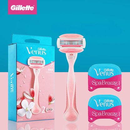 Gillette Venus Depilazione TÈ BIANCO Profumo Beauty Rasoio bianco per le donne Parti intime SPA Breeze Rosa