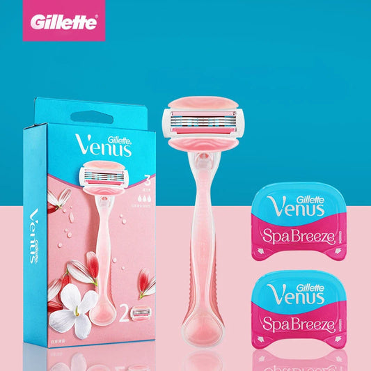 Gillette Venus Depilazione TÈ BIANCO Profumo Beauty Rasoio bianco per le donne Parti intime SPA Breeze Rosa