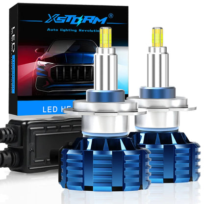 XSTORM H7 Lampadine a LED H1 H8 H11 Faro a LED Canbus HB3 9005 HB4 9006 360 °   Faro per auto 30000LM 9V 12V Lampade turbo per auto