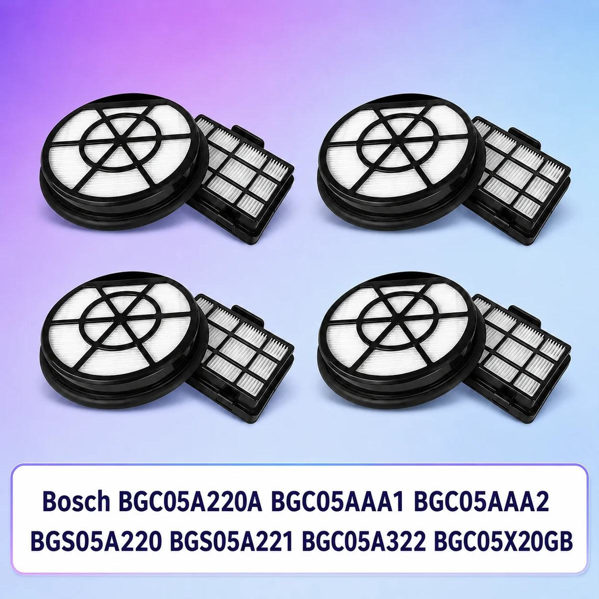 Filtro compatibile per Bosch BGC05A220A BGC05AAA1 BGC05AAA2 BGS05A220 BGS05A221 BGC05A322 BGC05X20GB Parti e accessori per aspirapolvere