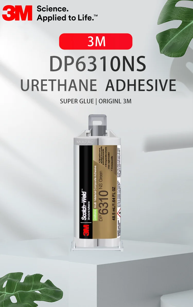 Originale 3M DP6310NS Scotch Weld Adesivo in uretano 50ML Verde Multi-Materiale Composito Adesivo strutturale Colla ad alta resistenza