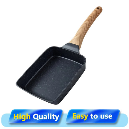 Podofo Padella Antiaderente per Tamagoyaki, Omelette Giapponesi, Uova, Bistecca, Pancake, Rettangolare, Piccola, per Tutti i Tipi di Fornelli