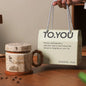 Tazze in ceramica retrò creative, alto livello di aspetto, tazze famose in Internet, souvenir di lusso leggero, tazze da caffè con LIDS