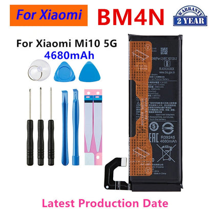 100% batteria originale BM4N 4680mAh per Xiaomi Mi 10 5G BM4N batterie di ricambio per telefono di alta qualità + strumenti