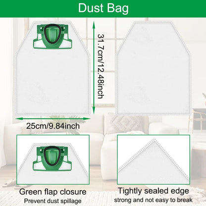 Per Vorwerk Kobold VK200 FP200 Sostituzione del sacchetto per la polvere, Filtri per sacchetti in tessuto per la pulizia della polvere Accessori di ricambio per aspirapolvere