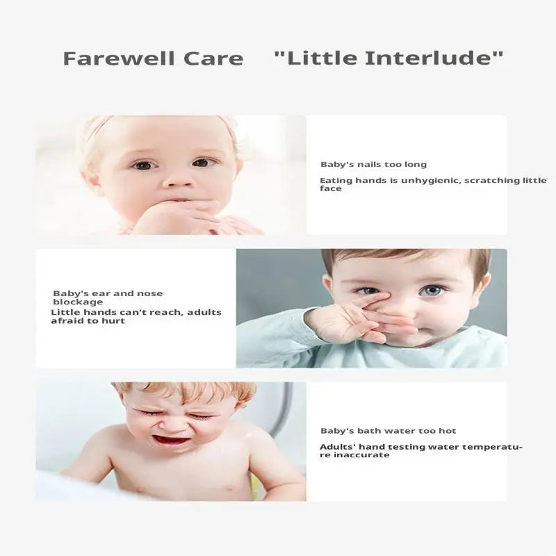 Set di 13 Pezzi per la Cura del Bambino, Kit Portatile per Toelettatura e Cura delle Unghie