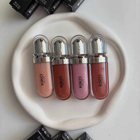 KIKO Milano Lip Gloss Kissable Effetto Idratante e Volumizzante Formula Nutriente Lucentezza Brillante Aspetto Naturale Non Appiccicoso Trucco per la Cura delle Labbra