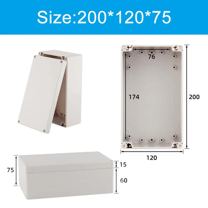 Scatola di giunzione in plastica ABS serie F Cavo a vite Scatola di giunzione impermeabile personalizzata Custodia per scatola di giunzione elettrica esterna Ip66