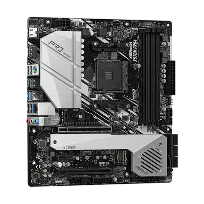 Scheda Madre ASRock X570M Pro4 AMD X570 AM4 Supporta CPU 5800X3D 5700X3D 5600G 4xDDR4 4200MHz PCIe4.0 M.2 NVME MATX