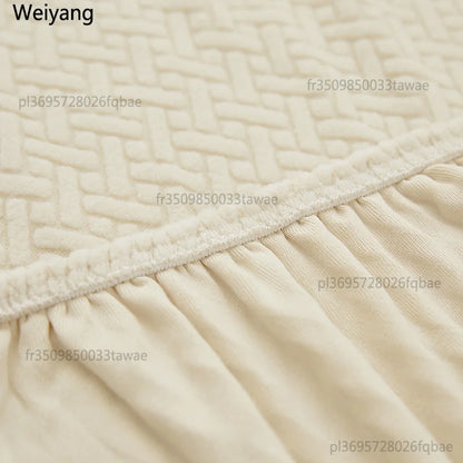 Copridivano Elastico Jacquard per Soggiorno, Fodere Elasticizzate in Pile Polare, Protezione per Poltrona, Divano a L 1/2/3/4 Posti per Casa