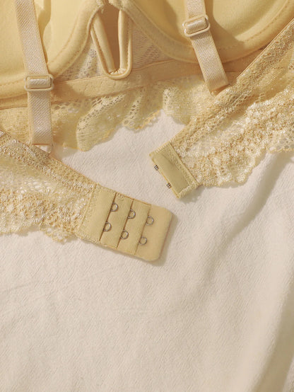 2024 Nuova ultima produzione e vendite da donna Pull Gathering Set di biancheria intima e biancheria intima in pizzo U093