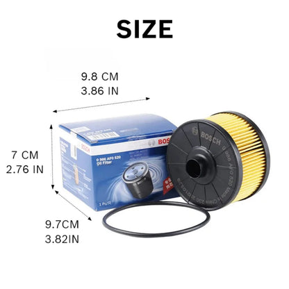 Filtro olio Bosch AF0520 per Renault Clio, Megane, Kangoo, Scenic; per Dacia Logan/Sandero/Duster; per Nissan Qashqai [codice originale: 15208-00Q0F].