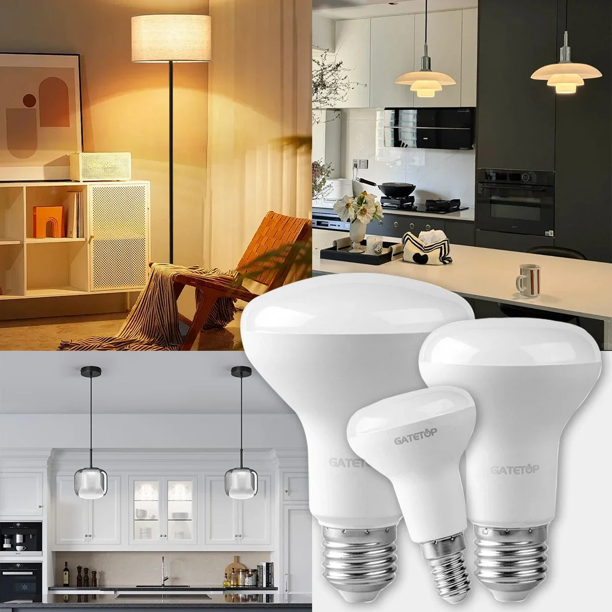 2 pezzi E27 E14 LED lampadina da bagno R50 R63 R80 220V 10W senza sfarfallio luce calda 3000K 6000K per la casa soggiorno illuminazione interna