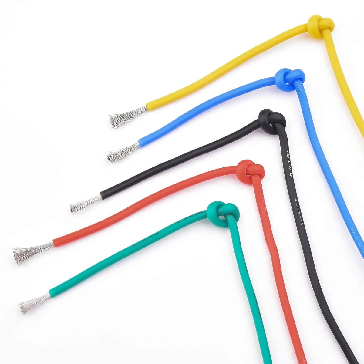 Cavo flessibile in silicone 30/28/26/24/22/20/18/16 AWG, cavo a trefoli, fili elettrici in rame stagnato