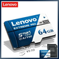 Scheda Micro SD Lenovo 1TB 512GB, scheda SD ad alta velocità 256GB 128GB, scheda TF UHS‑I, scheda di memoria impermeabile per dash cam, telecamere di videosorveglianza, Nintendo Switch.