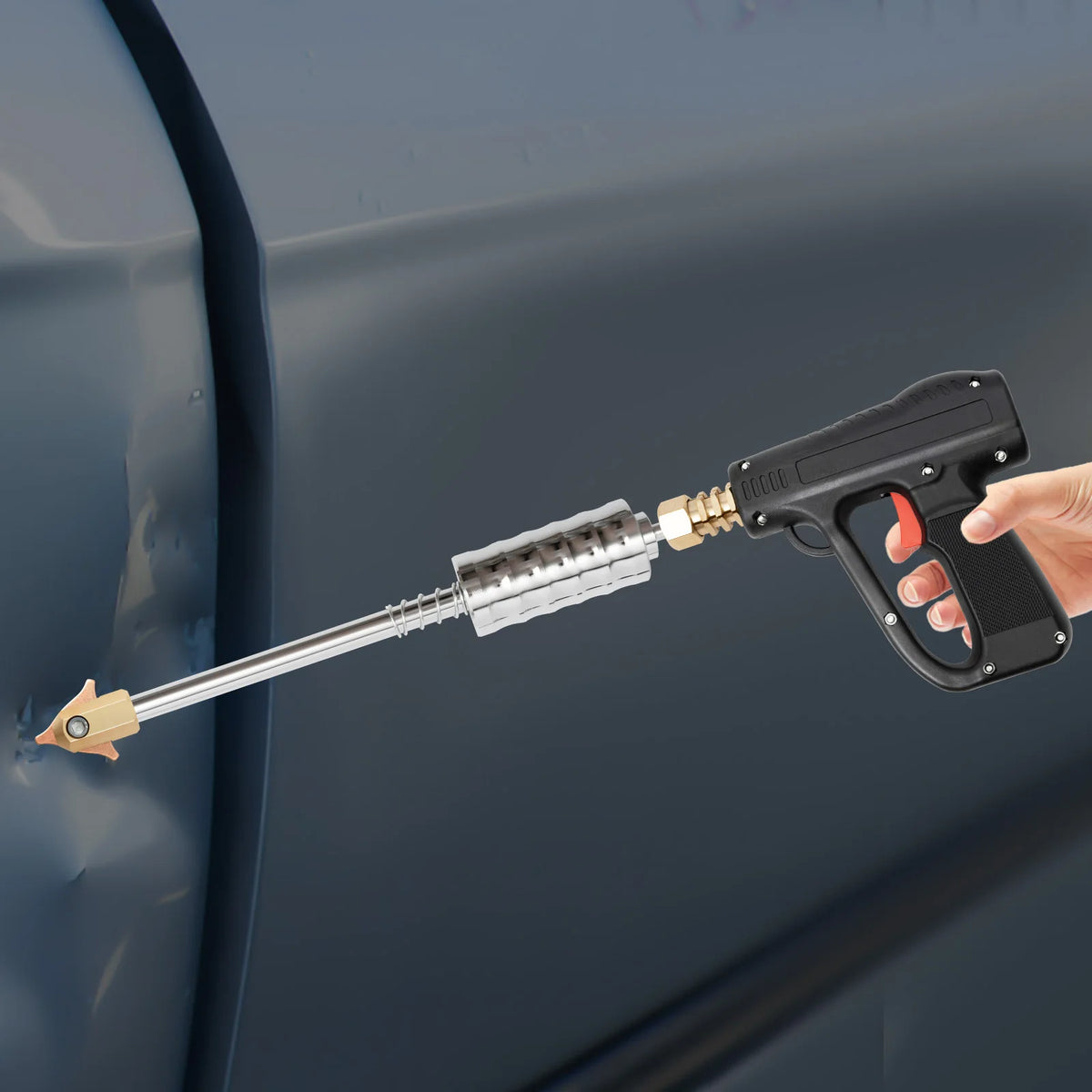 Kit di Riparazione Ammaccature Auto 86 Pezzi, Set di Attrezzi per Rimozione Ammaccature Senza Vernice con Pistola per Saldatura a Punti e Martello di Trazione per Carrozzeria