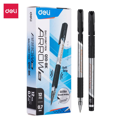 Penne a sfera DELI 0,7 mm Penna a sfera per firma per scrittura liscia Nero Blu Cancelleria per ufficio scuola