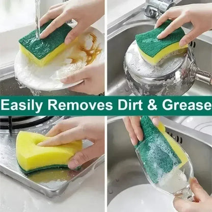 50/2 pz Cucina Lavapiatti Spugna Morbida Assorbente Pulito Strofinare Pentola Ruggine Spugnetta Rimozione Kit Spazzola Per La Pulizia Della Casa spugna