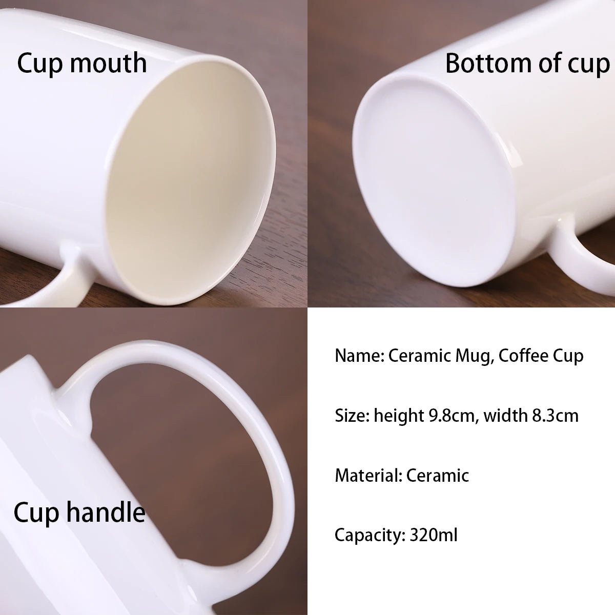 Tazza bianca in ceramica con farfalle e fiori - Perfetta per caffè mattutino, tè o cioccolata calda - Regalo unico per farfalla