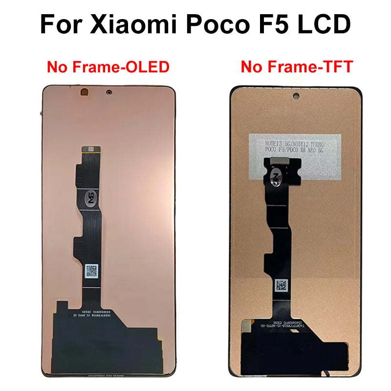 AAA-- Schermo LCD con tecnologia OLED per Xiaomi Poco F5 Pro, display e digitalizzatore touch screen 23049PCD8G, ricambi per Poco F5 LCD 23013PC75G.