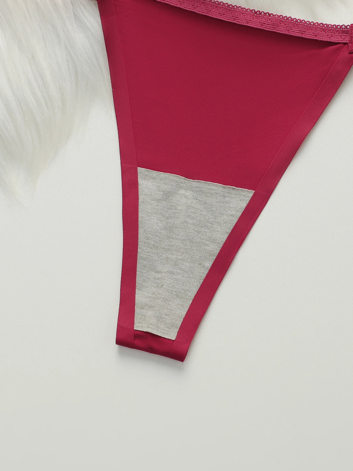 Cuscino per il petto ispessito, set di biancheria intima modellante e sollevante, set rosso sexy in 2 pezzi, preferito per appuntamenti e come regalo B2051