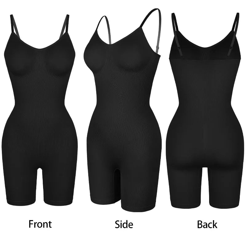 Nuovo Body Shapewear Donna Canotta Controllo della pancia Shaper completo del corpo Pantaloncini anti sfregamento Dimagrante Vita Trainer Butt Lifter