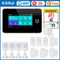 KERUI 2G WIFI GSM Sistema di Allarme Domestico Set Touch Screen da 4.3 pollici Sistema di Allarme di Sicurezza Tuya Smart App Alexa per la Casa Antifurto