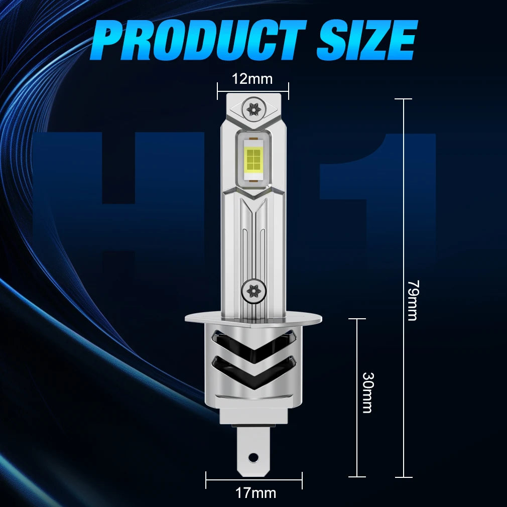 XSTORM H1 Lampadine LED Canbus 60000LM 100W H3 H7 Fari LED con Ventola H1 Turbo Lampade Fari Auto Plug & Play 6000K 12V