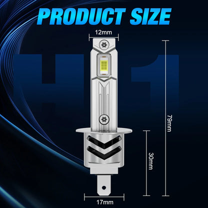 XSTORM H1 Lampadine LED Canbus 60000LM 100W H3 H7 Fari LED con Ventola H1 Turbo Lampade Fari Auto Plug & Play 6000K 12V