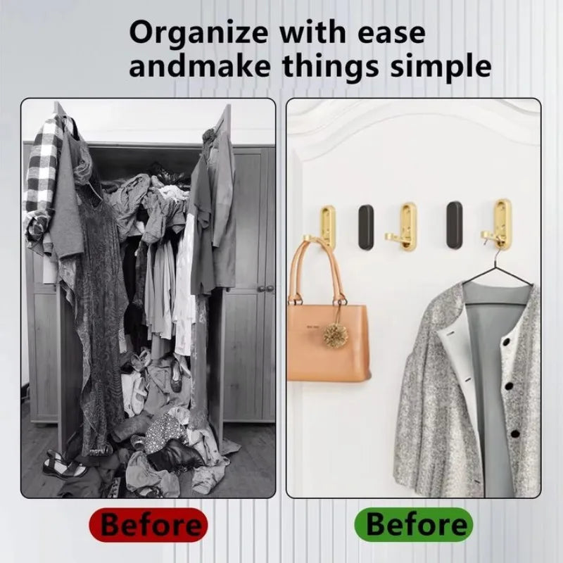 Ganci da parete pieghevoli Gancio appendiabiti per asciugamani Gancio in acciaio inossidabile per la casa e la decorazione Cucina Bagno Porta asciugamani opaco Organizzatore di stoccaggio