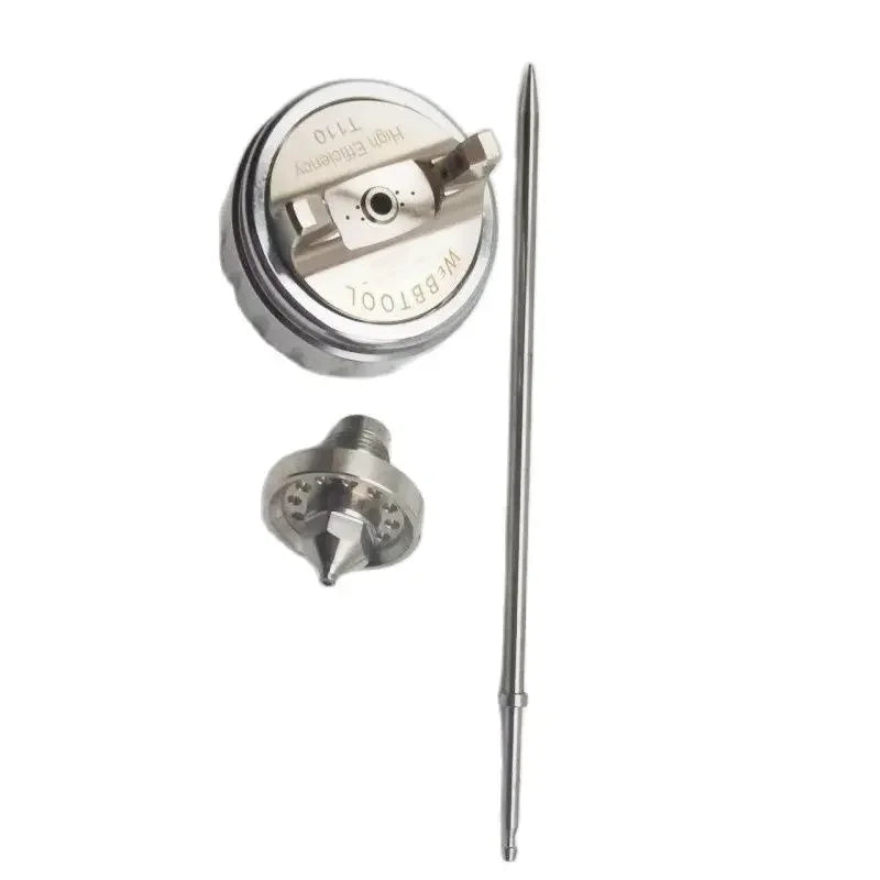 Pistola a spruzzo TE20 T110 Kit ugelli 1,3 mm/1,8 mm Tappo pistola per vernice Ugello Ago in tre pezzi