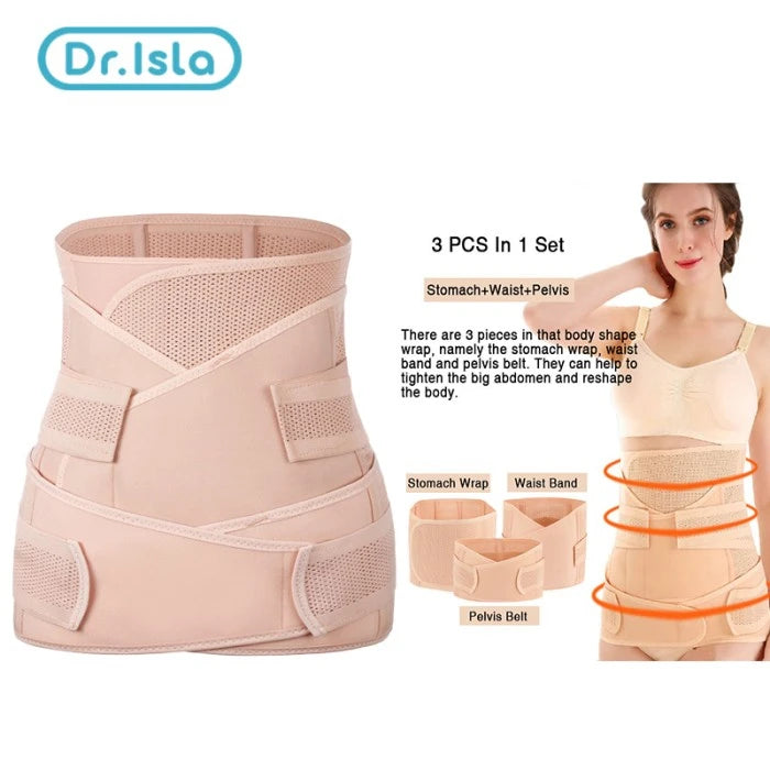 3in1 Corsetto Dopo Il Parto Fascia Pancia Donne Incinte Pancia Pancia Pancia Pelvi Cintura Avvolgente Vita Trainer Recupero Fasciatura Cinghia Body Shaper