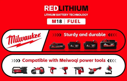 Nuova Batteria Milwaukee M18 8.0Ah ad Alta Potenza 18V Ricaricabile agli Ioni di Litio per Utensili Elettrici Cordless Milwaukee M18 Batteria 8Ah