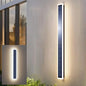 Lampade da parete solari per esterni IP65 LED impermeabile lungo 60 cm, paralume in acrilico 10 W per montaggio a parete per portico, patio, ingresso
