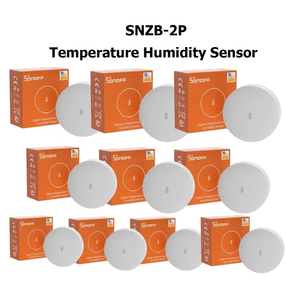 SONOFF SNZB-02P SNZB 02P Sensore Zigbee di temperatura e umidità Sonoff Zigbee Bridge per EWeLink APP Alexa Home Assistant