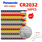 2-50 Pezzi Batteria al Litio Originale PANASONIC CR2032 CR 2032 3V per Orologi, Calcolatrici, Orologi da Parete, Telecomandi, Giocattoli, Pila a Bottone