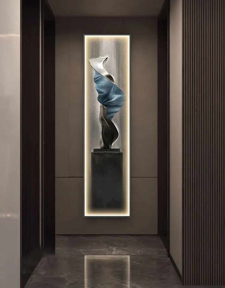 Lampada da Parete a LED Moderna di Lusso, Decorazione per Ingresso, Quadro Sottile da Parete, Lampada da Corridoio di Alta Gamma