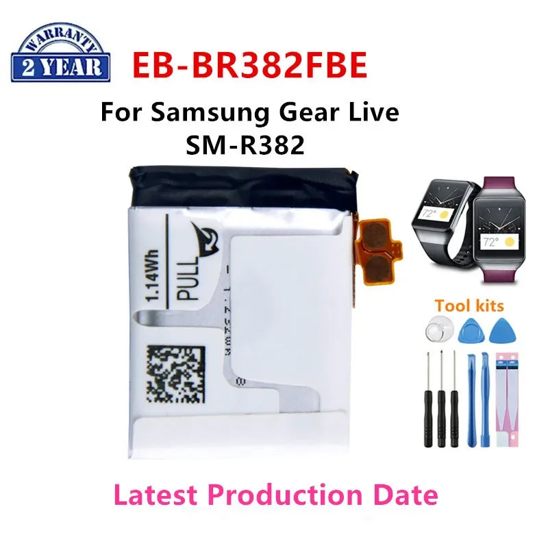 Nuova batteria per orologio Galaxy per Samsung Galaxy Watch Gear Live/S2 classic/Gear S4/Gear 1/Active 1 2 3/ Watch 3/ Gear S/Gear 2