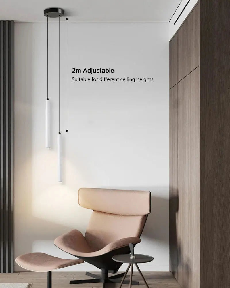 Lampade a Sospensione LED Moderne, Illuminazione per Isola Cucina, Luci Regolabili in Altezza, Lampadari per Camera da Letto e Soggiorno