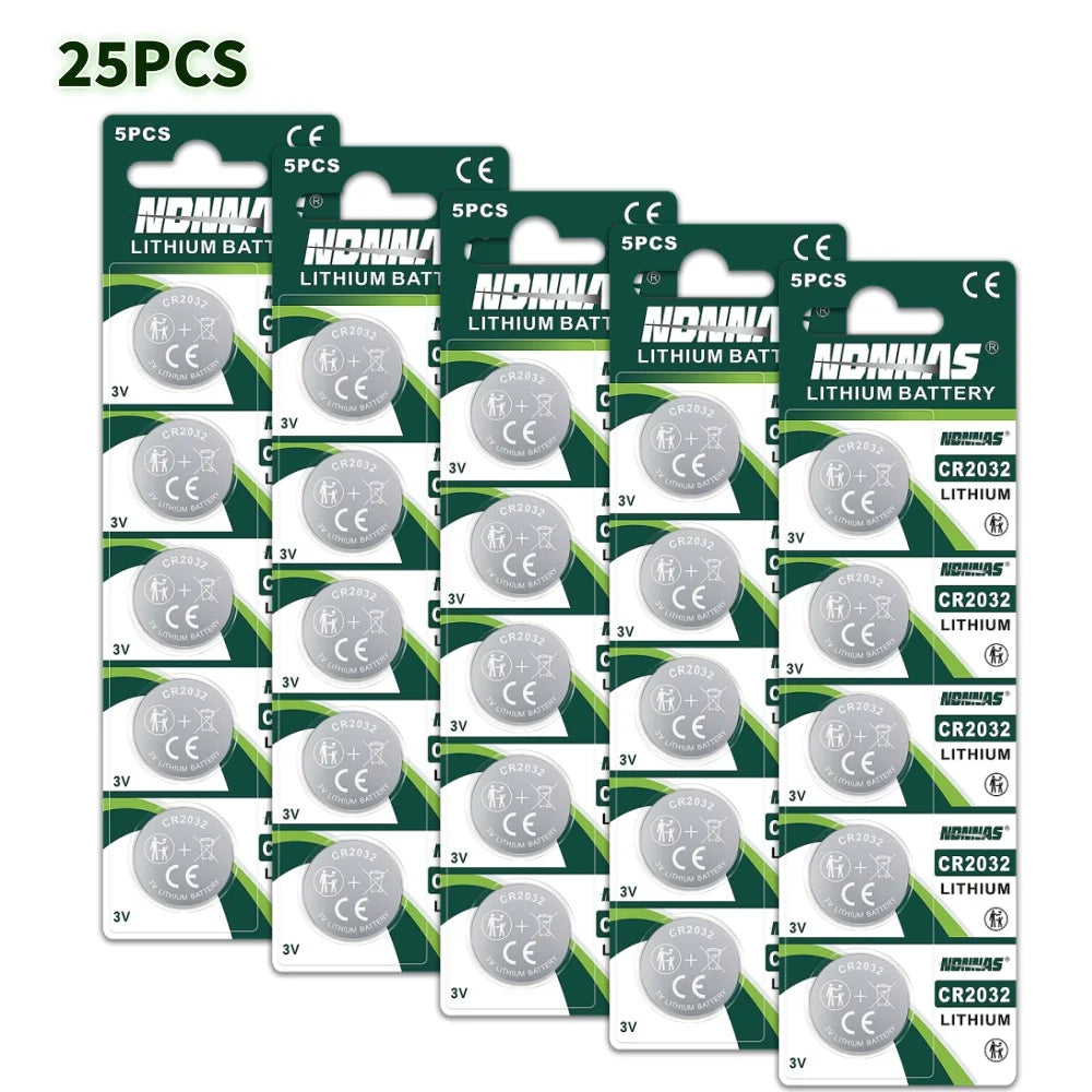 Batterie al litio CR2032 da 3V (5-80 pezzi) per giocattoli, calcolatrici, telecomandi auto, orologi da polso - Batterie a bottone CR2032