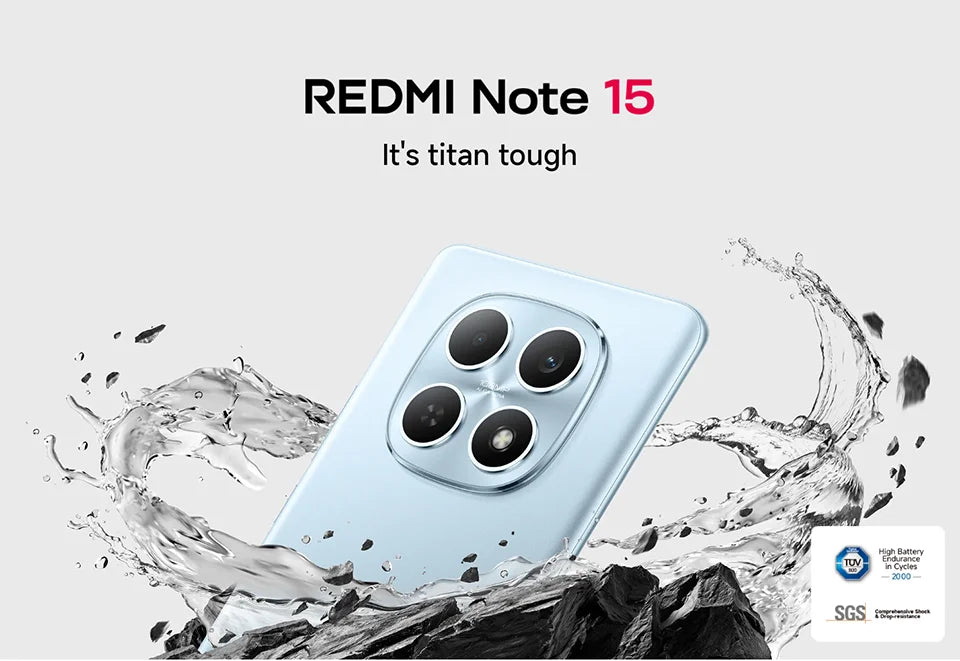 Xiaomi Redmi Note 15 Versione Globale Smartphone 4G 6.77'' AMOLED 120Hz Fotocamera 108MP Batteria 6000mAh NFC MTK Helio G100-Ultra Telefono Cellulare