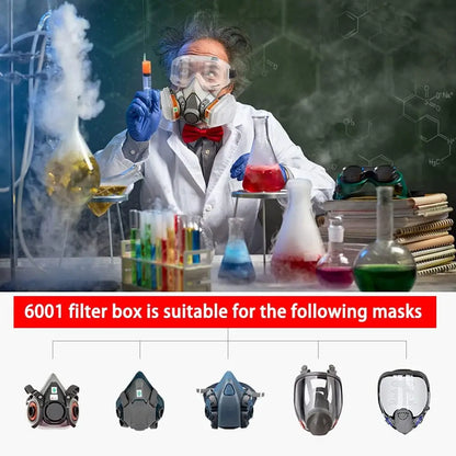 6001/6002/6004 Scatola di cartucce 5N11 Set di filtri in cotone per 3m 6200/7502/6800 Maschere antigas antipolvere Respiratore a spruzzo per verniciatura chimica