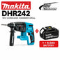 Makita DHR242, trapano a percussione rotante senza fili 18V LXT, motore brushless, 24 mm, per calcestruzzo, 4700 IPM, 2,0 J, sistema SDS Plus, 3 modalità, utensile elettrico per impieghi gravosi, compatibile con le batterie