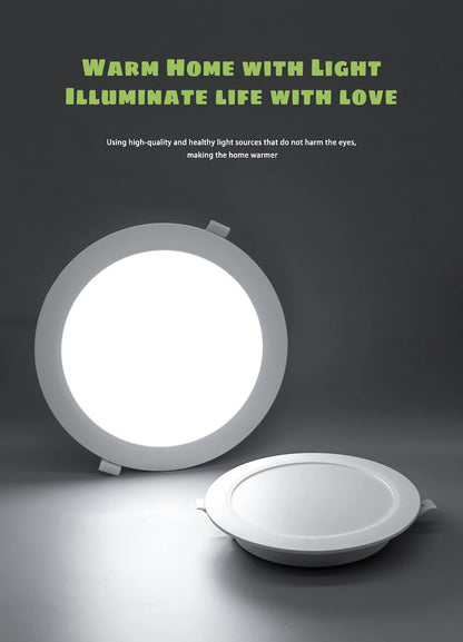 Faretto da incasso a LED da 2 pezzi AC120V 220V Faretto da incasso a soffitto rotondo 6000K Camera da letto interna per illuminazione domestica Lampada spot a LED