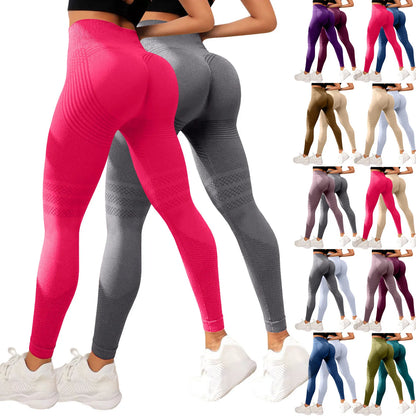 Leggings Modellanti Anti-Cellulite 2 Pezzi, Compressione 3D, Vita Alta, Senza Cuciture, Push-Up, Opachi, Pantaloni Sportivi per Yoga e Fitness
